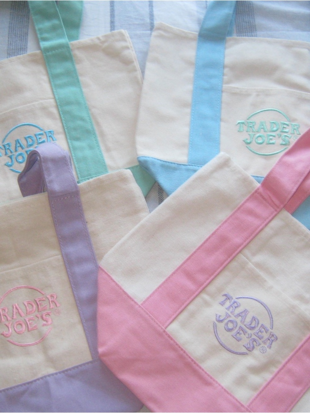 MIX AND MATCH Trader Joe’s Canvas Tote Bags SET OF FOUR!